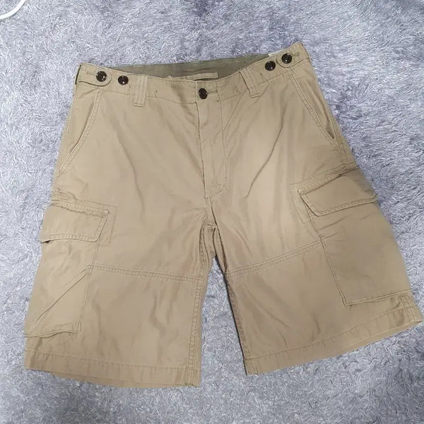 [BUNJANG] Polo Ralph Lauren Utility Drill Cargo Shorts Beige 32 / 폴로 랄프로렌 카고 반바지 유틸리티 드릴 하프 팬츠 베이지  32