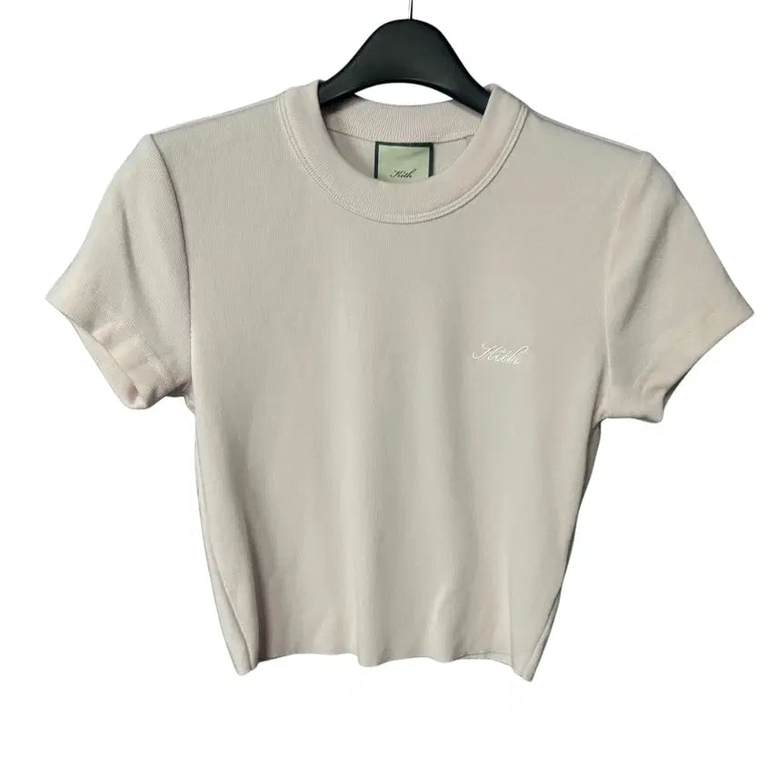 [BUNJANG] KITH Women's Pink Cropped Short Sleeve T-Shirt / S KITH 여성 핑크 크롭 반팔 티셔츠