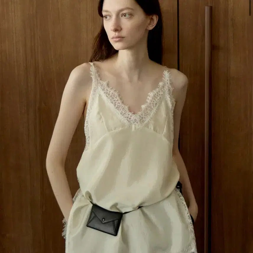 [BUNJANG] Leva Lace Layered Slip / 르바 레이스 레이어드 슬립