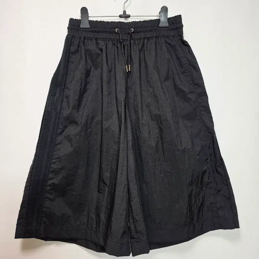 [BUNJANG] Nylon Crinkle Banding Shorts Black S / 나일론 밴딩 크링클 반바지