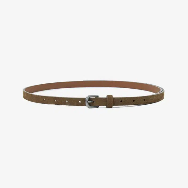 [BUNJANG] DAY 15MM Suede Belt Camel / 데이 15MM 스웨이드 벨트 CAMEL