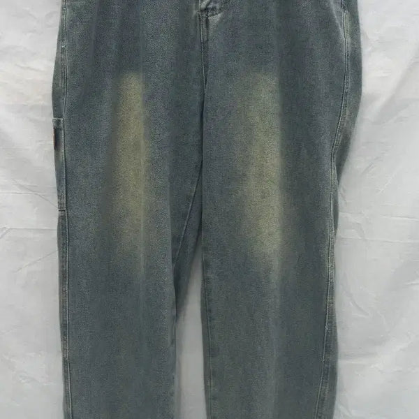 [BUNJANG] Vintage Washed Wide Denim Pants / 빈티지 워싱 와이드 데님 - 허리36