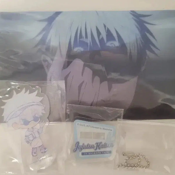 [BUNJANG] Jujutsu Kaisen Gojo Satoru Acrylic Stand Keyring, Lenticular, Konnichiwa Gacha Bundle / 주술회전 애니메이트 카페 콜라보 고죠 아크릴 스탠드 키링 / 렌티큘러 / 곤니치와 가챠