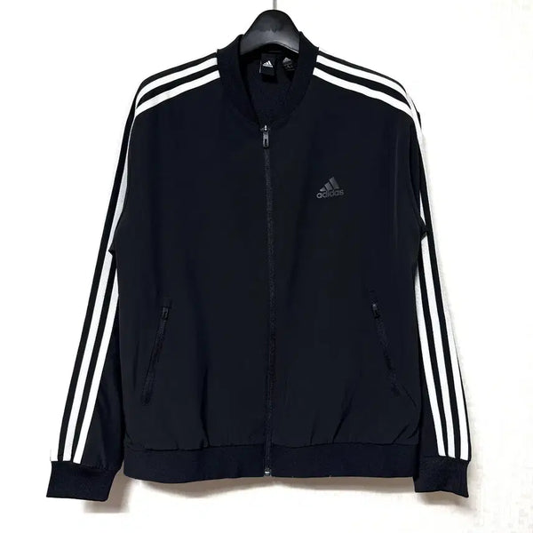 [BUNJANG] Adidas 3-Stripes Woven Zip-Up Jacket Black / [L,100]아디다스 삼선 우븐 집업 자켓 블랙