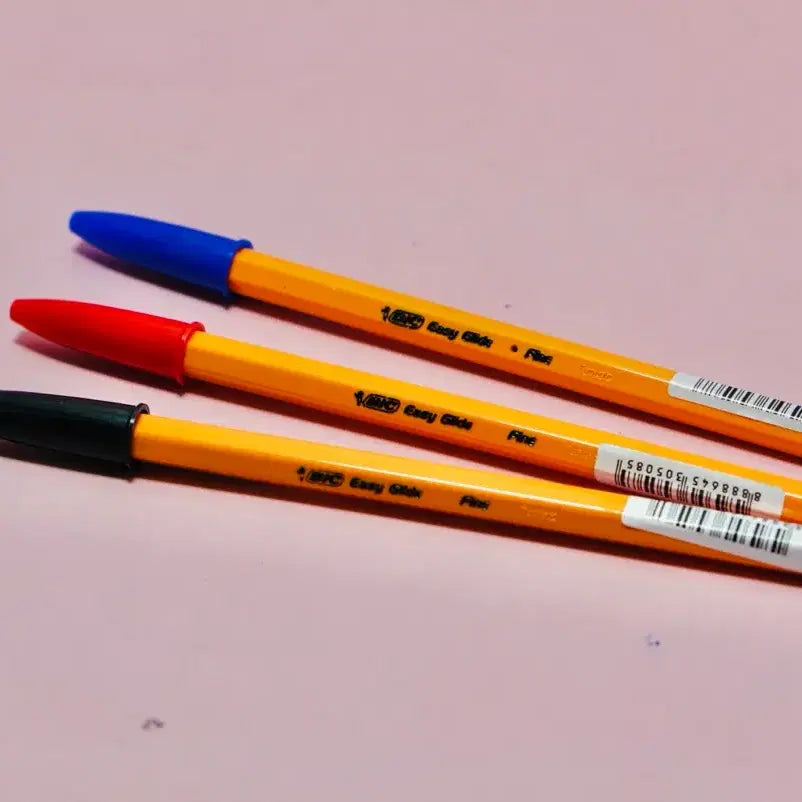 [BUNJANG] BIC Orange Bigball Ballpoint Pens (Set of 5) / [BIC] 오렌지 빅볼 5개 사무용 필기도구 부드러운펜 이지글라이드 속기 볼펜