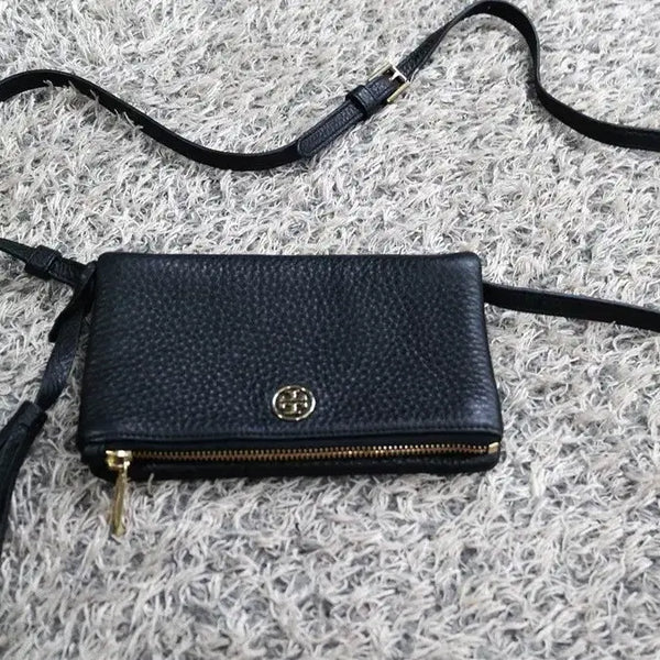 [BUNJANG] Tory Burch Robinson Pebble Mini Foldover Crossbody Bag / 토리버치 로빈슨 페블 미이 폴드오버 크로스백 새상급