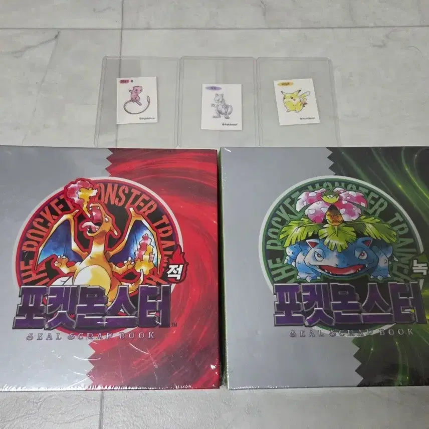 [BUNJANG] Pokemon Artwork Charizard Seal Book, Venusaur Seal Book, Mewtwo / 포켓몬 아트워크 리자몽 씰북, 이상해꽃 씰북, 아트워크 뮤츠 판매