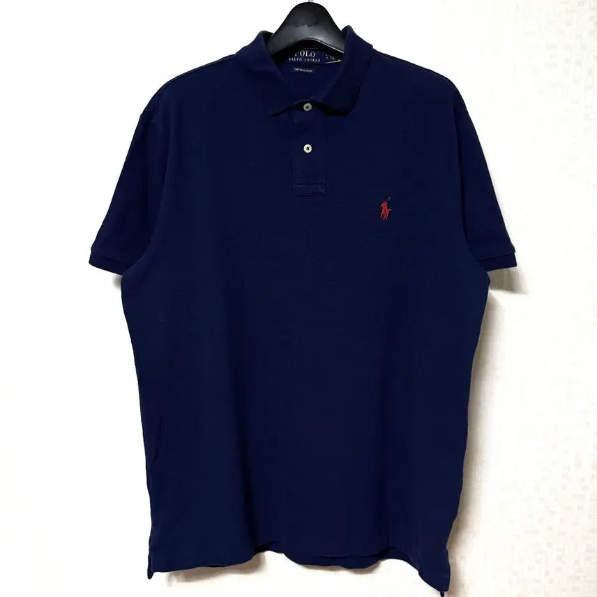 [BUNJANG] Polo Ralph Lauren Navy Short Sleeve Polo Shirt - Size L / [L,100]폴로랄프로렌 카라티 반팔티 네이비