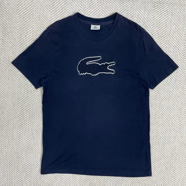 [BUNJANG] Lacoste Navy Short Sleeve T-Shirt Size 5 (105) / 라코스테 반팔티 네이비 5사이즈 (105)