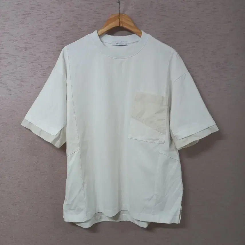 [BUNJANG] River Classy White Short Sleeve T-Shirt Men's / B7-23/리버클래시 화이트 반팔티 남성