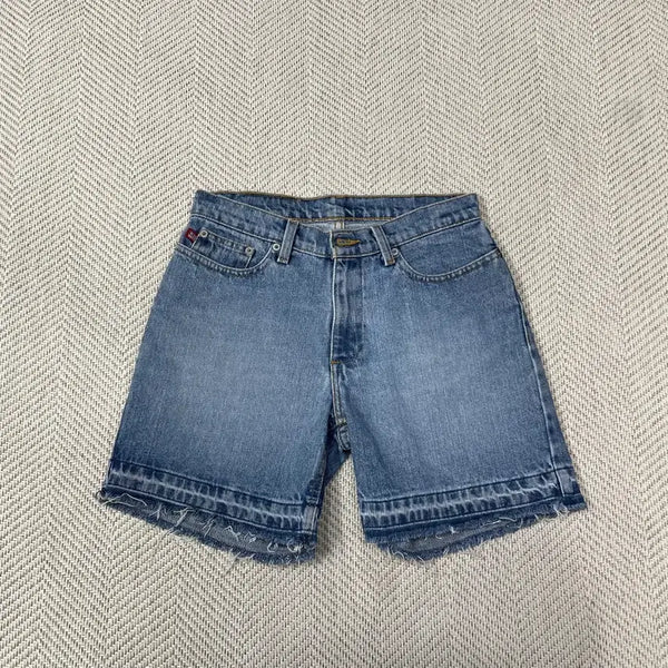 [BUNJANG] Polo Jeans Ralph Lauren Women's Light Wash Denim Cut-off Shorts Size 2 / 폴로진스 랄프로렌 여성 연청 데님 하프팬츠 2사이즈
