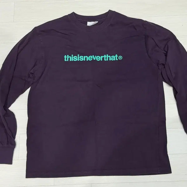 [BUNJANG] Thisisneverthat Long Sleeve T-Shirt Purple M / [M] 디스이즈네버댓 롱슬리브 티 퍼플