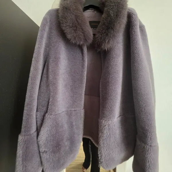 [BUNJANG] KASIBADY Fur Wool Jacket / 퍼 양모자켓 KASIBADY