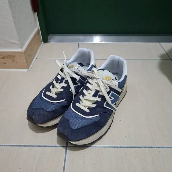 [BUNJANG] New Balance 574 Legacy Navy Suede Sneakers / 뉴발란스 574 레거시 네이비 스웨이드 운동화