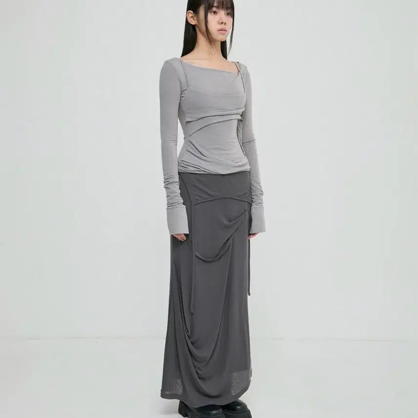 [BUNJANG] Play Up Long Skirt / 플레이업 롱스커트