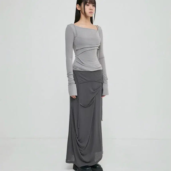 [BUNJANG] Play Up Long Skirt / 플레이업 롱스커트