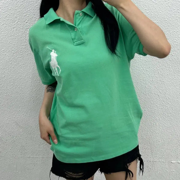 [BUNJANG] Polo Ralph Lauren White Big Pony Polo T-Shirt L / 폴로 랄프로렌 화이트 빅포니 민트 pk반팔 L