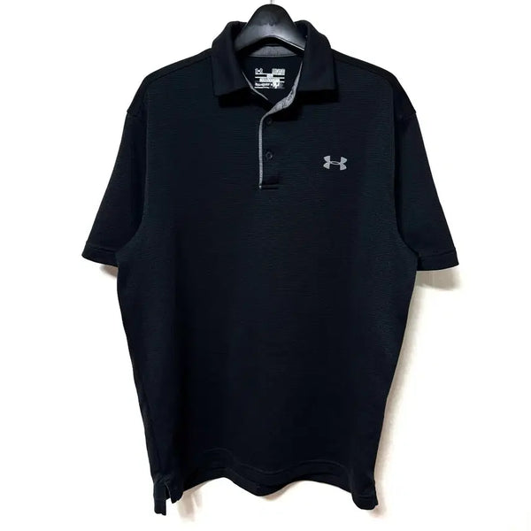 [BUNJANG] Under Armour Functional Collar T-Shirt Short Sleeve Black / [M,95]언더아머 기능성 카라티 반팔티 블랙
