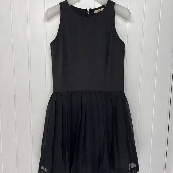 [BUNJANG] Stitch Black Mini Dress / 스티치 블랙 미니원피스 44-55 ㅡ0723