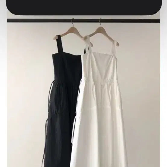 [BUNJANG] Ounce Button String Maxi Dress White / ounce 온스 버튼 스트링 맥시 원피스 화이트 새상품