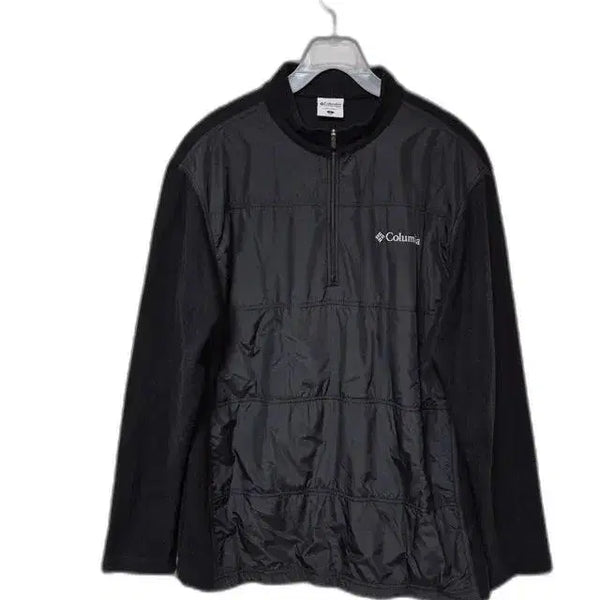 [BUNJANG] Columbia Genuine Men's Functional Half-Zip Spring/Autumn Hiking Long Sleeve T-Shirt (Size 100) / 컬럼비아 정품 기능성 남성 반집업 춘추용 등산긴팔티셔츠100