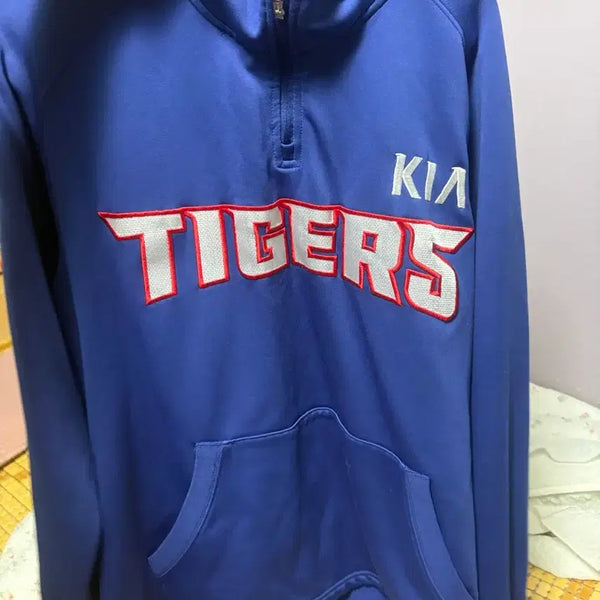 [BUNJANG] Kia Training Hooded Half-Zip Sweatshirt / 기아 트레이닝 후드 반집업