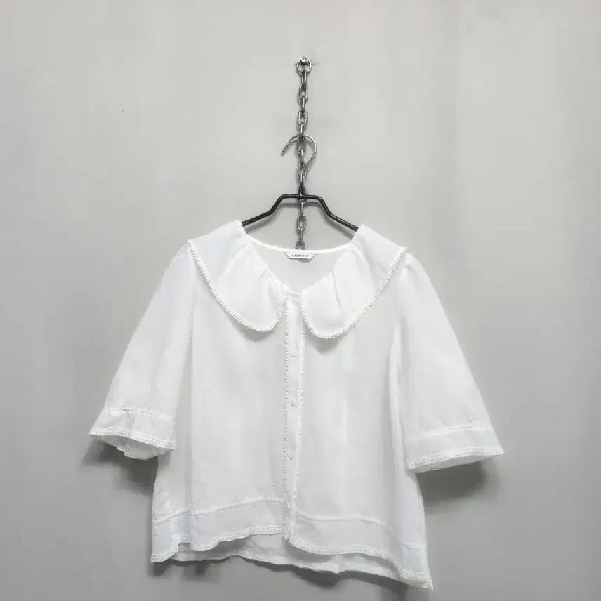 [BUNJANG] She's Miss Lace Petit Collar Blouse / 쉬즈미즈  레이스 쁘띠 카라 블라우스