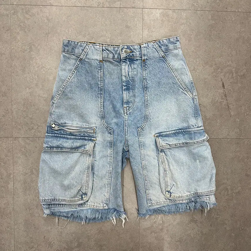 [BUNJANG] Zara Men's Bermuda Cargo Denim Shorts Size 30 / 30 자라 버뮤다 카고 남자 데님 반바지