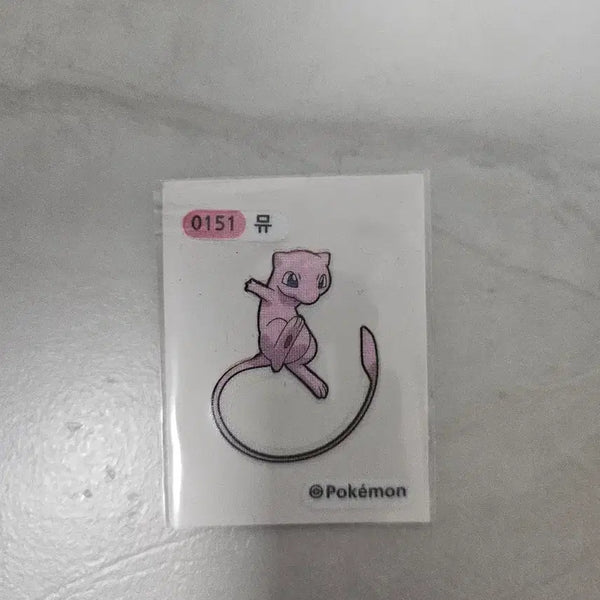 [BUNJANG] Pokemon Mew + Artwork Stickers Bundle / 포켓몬 뮤 띠부씰 + 아트워크 띠부씰 6장 무배 판매