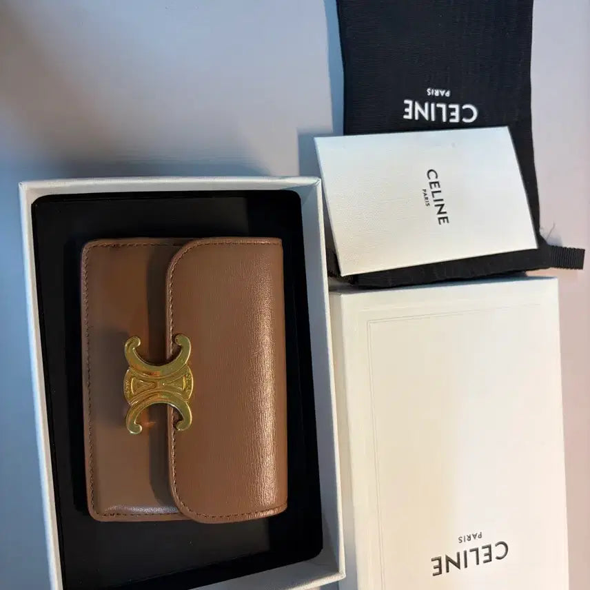 [BUNJANG] Celine Triomphe Card Holder Brown / 셀린느 트리옹프 카드지갑 브라운
