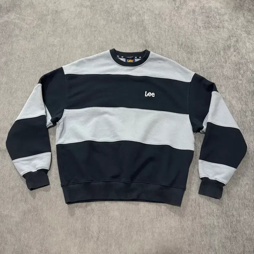 [BUNJANG] S Lee Stripe Sweatshirt / S 리 Lee 스트라이프 맨투맨