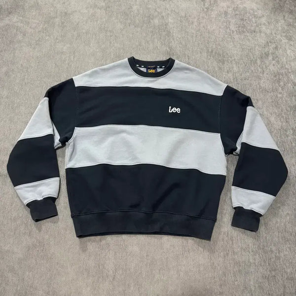[BUNJANG] S Lee Stripe Sweatshirt / S 리 Lee 스트라이프 맨투맨