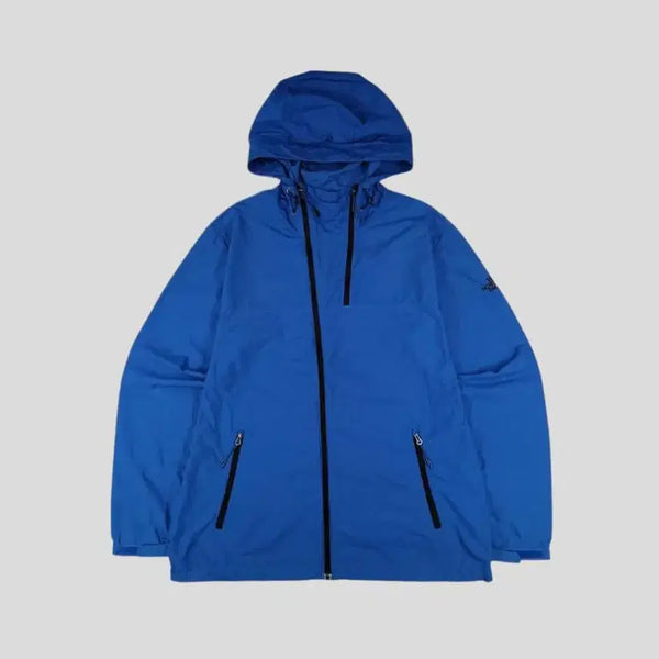 [BUNJANG] The North Face White Label Blue Black Logo Tivatone Alpha Dual Zip-Up Hooded Nylon Lightweight Windbreaker Jacket / 노스페이스 화이트라벨 블루 블랙 로고 티바톤 알파 듀얼 집업 후드 나일론 경량 바람막이 L