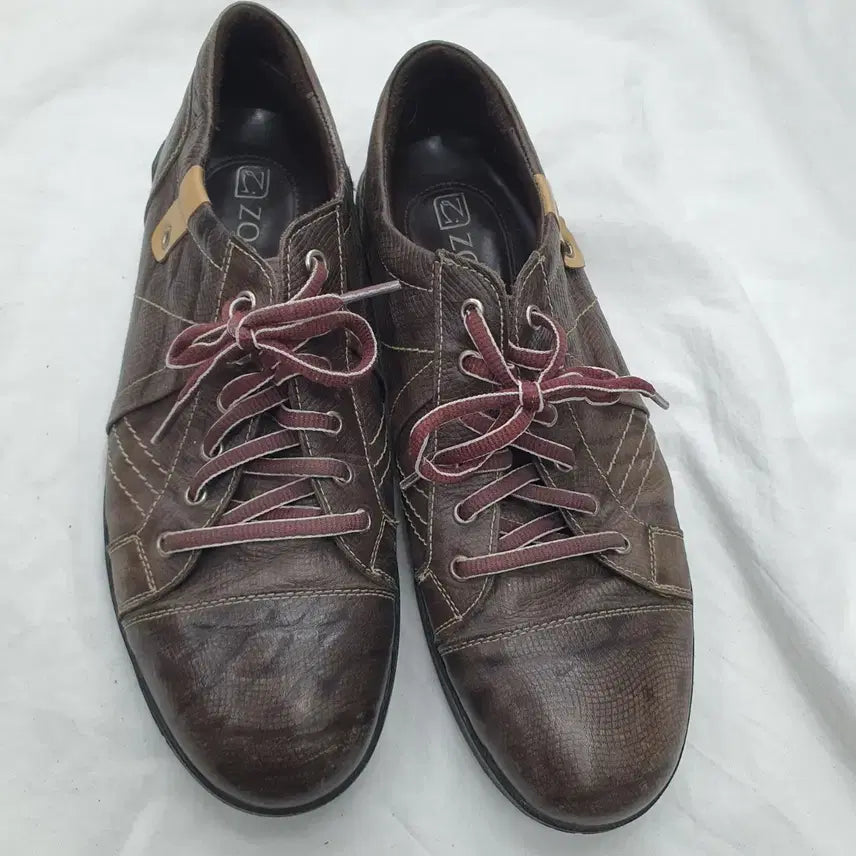 [BUNJANG] Jut Paris Men's Leather Sneakers Brown / 주트 파리 남성 가죽 스니커즈 브라운 255