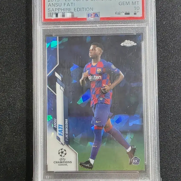 [BUNJANG] Ansu Fati 2019-20 Topps Chrome UCL Sapphire Edition PSA 10 RC Card / 2019-20 톱스 크롬 UCL 안수 파티 사파이어 에디션 PSA 10  RC카드