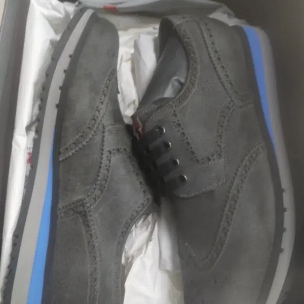 [BUNJANG] Prada Wingtip Suede Sneakers / 프라다.윙팀 그레이.스웨이드