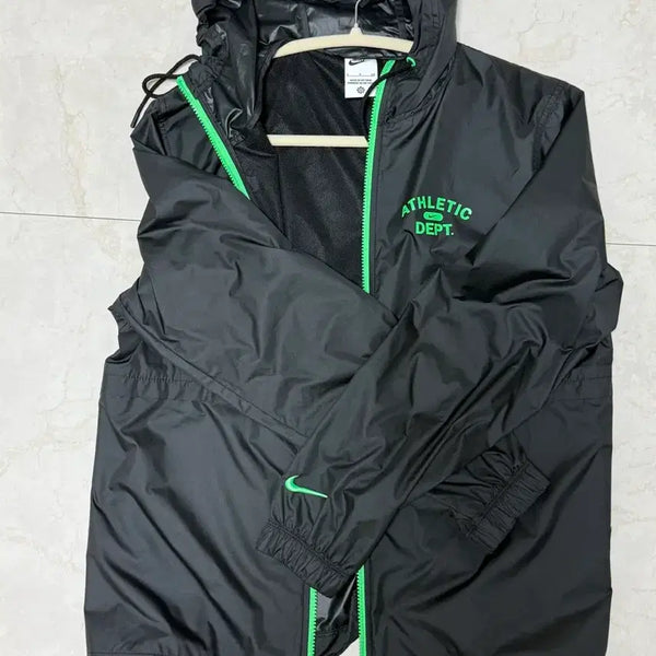 [BUNJANG] Nike Windbreaker Set Black/Green / 나이키 바람막이 세트 블랙 그린