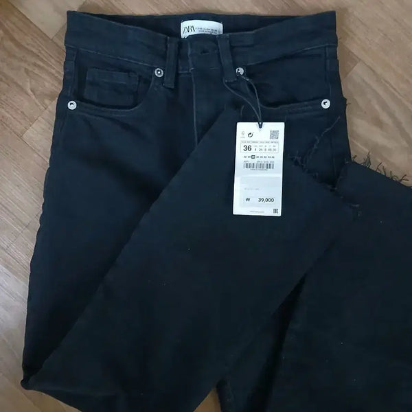 [BUNJANG] Zara High-Waisted Flare Fit Black Jeans (EUR 36) / 새상품) 자라 하이웨이스트 플레어핏 블랙진