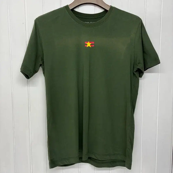 [BUNJANG] CONG CA PHE Original Retro Graphic T-Shirt / 새상품 콩카페(CONG CA PHE) 굿즈 카키 티셔츠