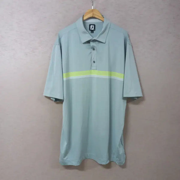 [BUNJANG] Footjoy Men's Grey Relaxed Fit Polo T-Shirt 2XL / B7-22/풋조이 그레이 루즈핏 카라티 남성2XL