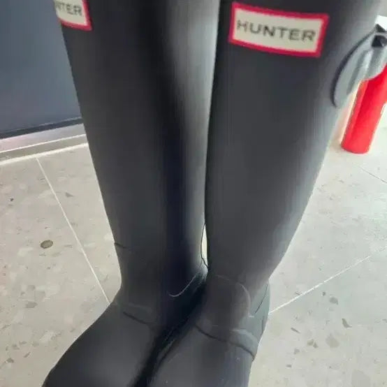 [BUNJANG] Hunter Rain Boots Black UK4 / 헌터 레인부츠 블랙 230 uk4