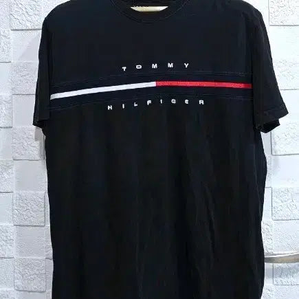 [BUNJANG] Tommy Hilfiger Short Sleeve T-Shirt Black M / (G)타미힐피거 반팔 티셔츠 블랙 M