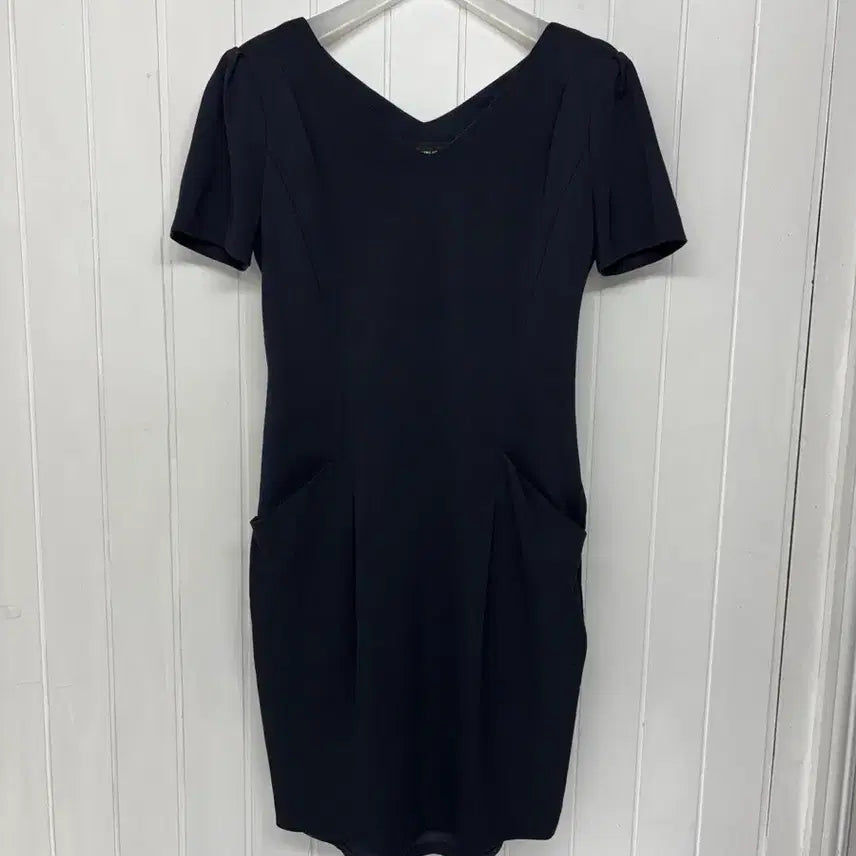 [BUNJANG] SI Navy Short Sleeve Dress Size 55 / SI 네이비 반팔 원피스 55 ㅡ0723