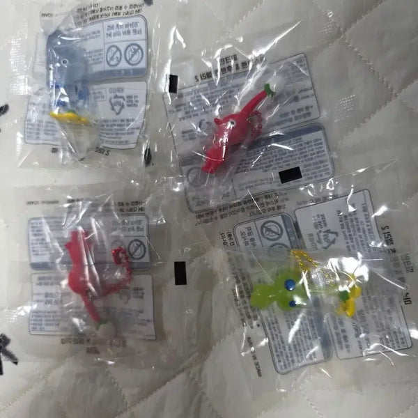 [BUNJANG] Pikmin Figure Keychain Set (4 Types) / 피크민 피규어 키링 (4종)세트