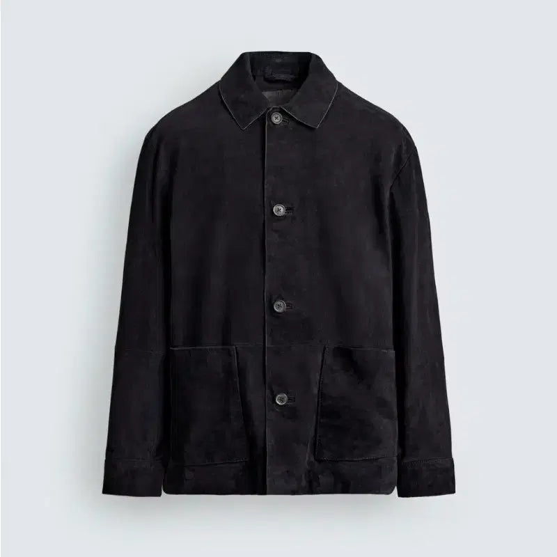 [BUNJANG] Zara Real Suede Oversized Shirt Size S / 자라 리얼 스웨이드 오버사이즈 셔츠 S