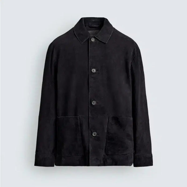 [BUNJANG] Zara Real Suede Oversized Shirt Size S / 자라 리얼 스웨이드 오버사이즈 셔츠 S