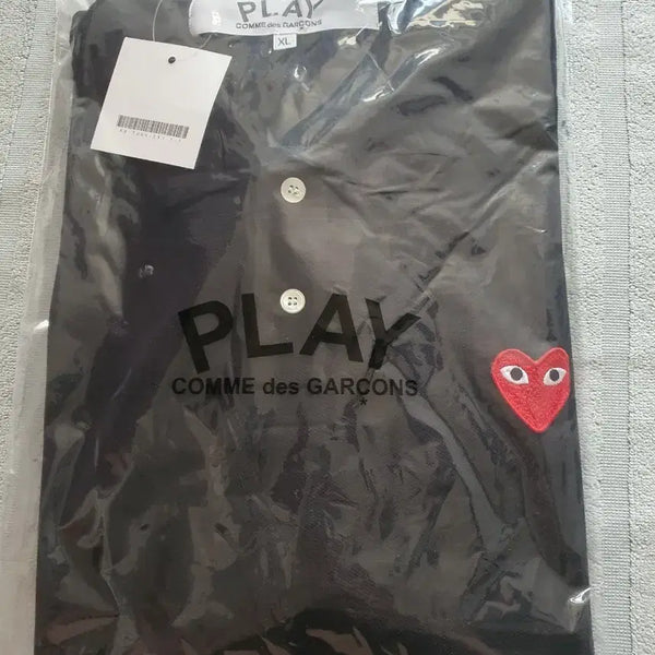 [BUNJANG] Comme des Garçons PLAY Polo T-Shirt Red Heart XL / 꼼데가르송 플레이 반팔 카라티 XL 사이즈
