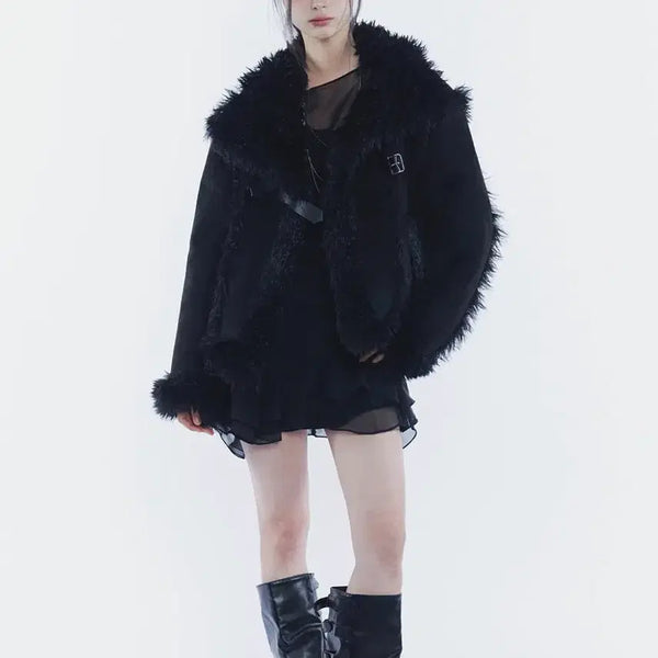 [BUNJANG] Pain or Pleasure Luna Belted Shearling Jacket / 페인오어플레져 무스탕 luna belted shearling jacket
