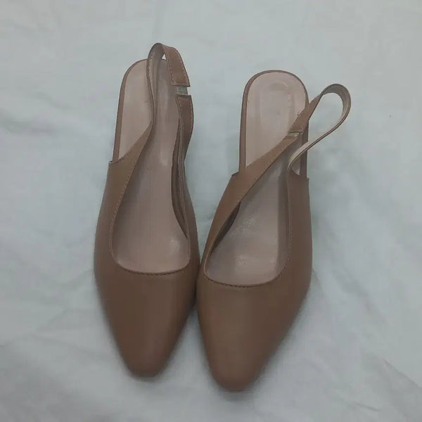 [BUNJANG] Beige Slingback Heels (235) / 베이지색 슬링백 힐 235