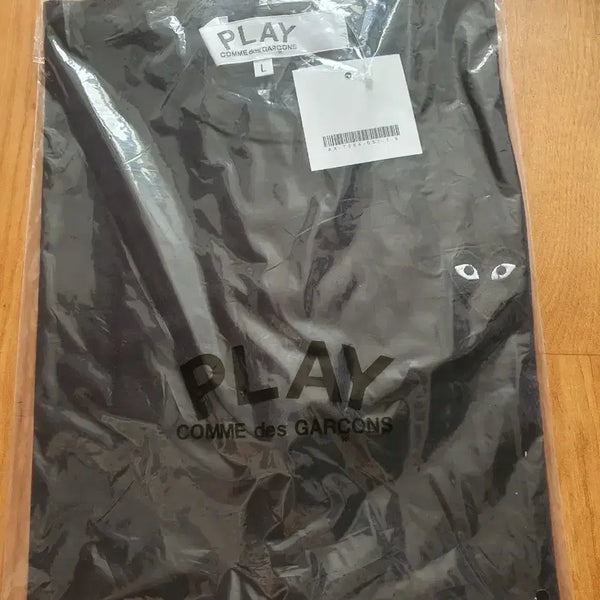 [BUNJANG] Comme des Garçons PLAY Heart Eye Logo T-Shirt Black L / 플레이 꼼데가르송 하트아이 로고 반팔티 블랙 L